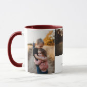 Moderne Typografie 3 Foto Collage Tasse (Links)