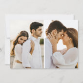 Moderne Typografie 3 Foto Save the Date Einladung (Rückseite)