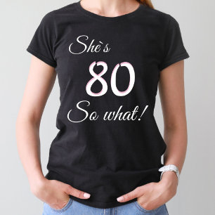 Moderne Typografie 80 so was / Funny 80. Geburtsta T-Shirt