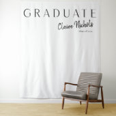 Moderne Typografie Abschluss Foto Hintergrund Wandteppich (Beispiel)