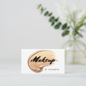 Moderne Typografie als Schwarzes Gold Visitenkarte (Stehend Vorderseite)