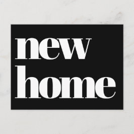 Moderne Typografie-Ankündigung Postkarte