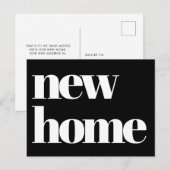 Moderne Typografie-Ankündigung Postkarte (Vorne/Hinten)