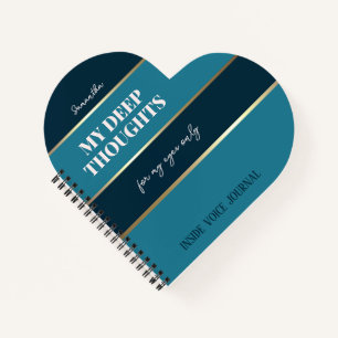 Moderne Typografie Aquamarin Aqua Blue Pocket Note Notizblock