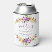 Moderne Typografie Aquarelle Blume Dosenkühler (Kanne Rückseite)