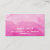 moderne Typografie-Aquarellrosa ombre Loyalität Treuekarte (Rückseite)