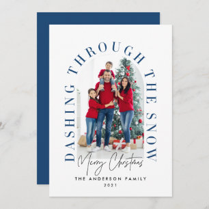 Moderne Typografie arch 1 Foto Blau Weihnachten