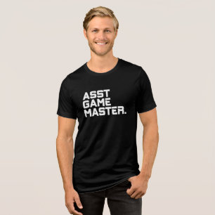 Moderne Typografie Asst Game Master Herren passend Tri-Blend Shirt