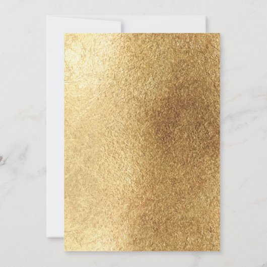 Moderne Typografie aus Schwarz und Gold aus dem 40 (Rückseite)