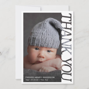 Moderne Typografie Baby Danke 2 Foto
