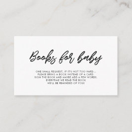 Moderne Typografie Babyduschbuchanfrage Begleitkarte