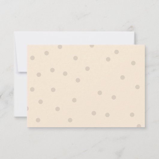 Moderne Typografie Babydusche Dankeskarte (Rückseite)