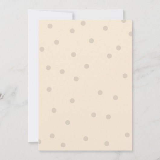 Moderne Typografie Babydusche Einladung (Rückseite)