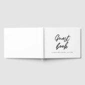 Moderne Typografie Babydusche Gästebuch (Voll)