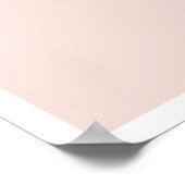 Moderne Typografie Badezimmer Druckpeachie sauber Poster (Ecke)