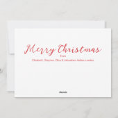 Moderne Typografie Bedeutung von Weihnachten (Rückseite)