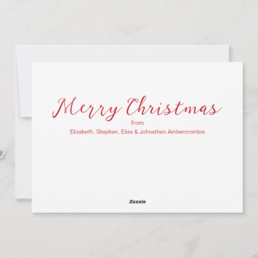 Moderne Typografie Bedeutung von Weihnachten (Rückseite)