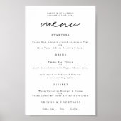 Moderne Typografie, beliebiges Farbskriptmenü Poster (Vorne)