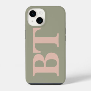 Moderne Typografie-benutzerdefinierte Initialen Mo iPhone 14 Hülle