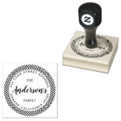 Moderne Typografie - benutzerdefinierter Familienn Gummistempel (Stempel)