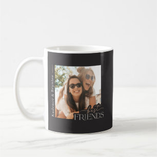 Moderne Typografie Best Friends Foto Kaffeetasse
