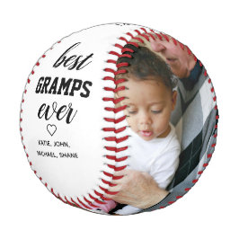 Moderne Typografie Beste Grampen je Foto Geschenk Baseball