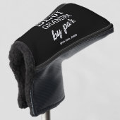 Moderne Typografie Beste Opa par Individuelle Name Golf Headcover (3/4 Vorderseite)
