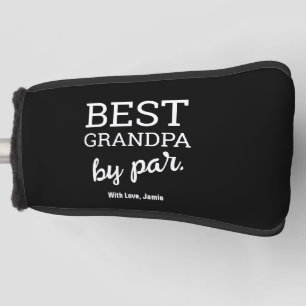 Moderne Typografie Beste Opa par Individuelle Name Golf Headcover
