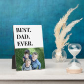 Moderne Typografie Bester Vater je Kind Foto Fotoplatte (Seite)