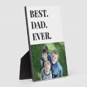 Moderne Typografie Bester Vater je Kind Foto Fotoplatte (Seite)