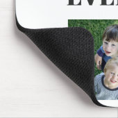 Moderne Typografie Bester Vater je Kind Foto Mousepad (Ecke)