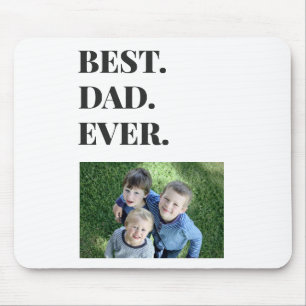 Moderne Typografie Bester Vater je Kind Foto Mousepad