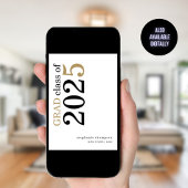 Moderne Typografie Black Gold 2025 Abschluss Ankündigung