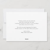 Moderne Typografie Blue Foto Collage Weihnachten (Rückseite)