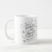 Moderne Typografie-Blume Kaffeetasse (Links)