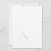 Moderne, Typografie-Boho-Hochzeit im Herbst Einladung (Rückseite)