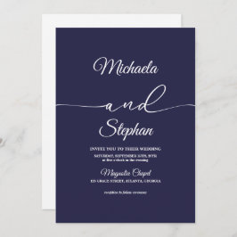 Moderne Typografie | Bold Bellisia Wedding Einladung