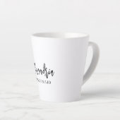 Moderne Typografie Brautjungfer Geschenk Milchtasse (Rechte Ecke)