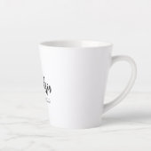 Moderne Typografie Brautjungfer Geschenk Milchtasse (Rechts)