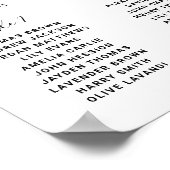 Moderne Typografie-Briefing-Seekarte Poster (Ecke)