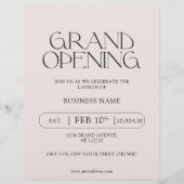Moderne Typografie Business Grand Opening Flyer (Vorne)