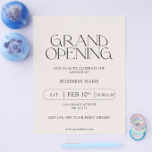 Moderne Typografie Business Grand Opening Flyer (Einzeln)