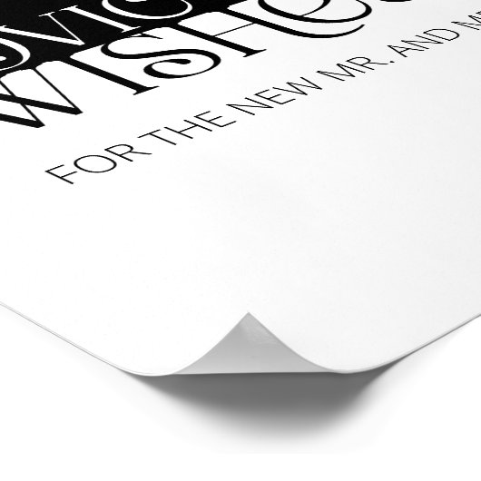 Moderne Typografie Butterfly Advisor und Wünsche Poster (Ecke)