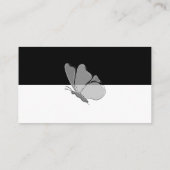 Moderne Typografie Butterfly-Display-Dusche Begleitkarte (Rückseite)