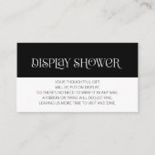 Moderne Typografie Butterfly-Display-Dusche Begleitkarte (Vorderseite)