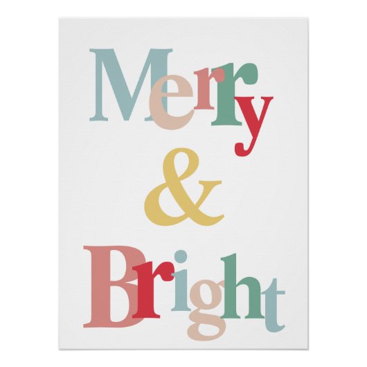 Moderne Typografie - Chriatmas Poster (Vorderseite)