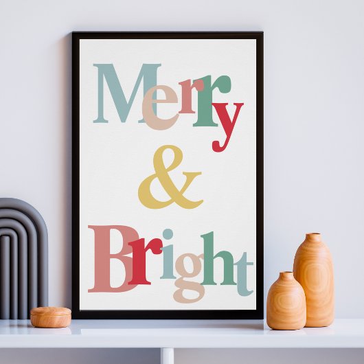 Moderne Typografie - Chriatmas Poster