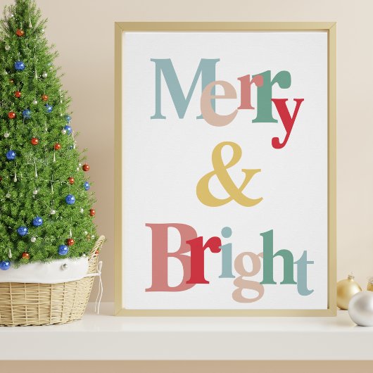 Moderne Typografie - Chriatmas Poster