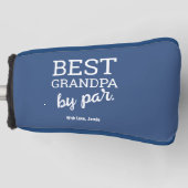 Moderne Typografie Custom Blue Best Opa par Golf Headcover (Vorderseite)