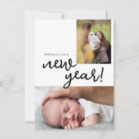 Moderne Typografie Custom Foto Baby Birth